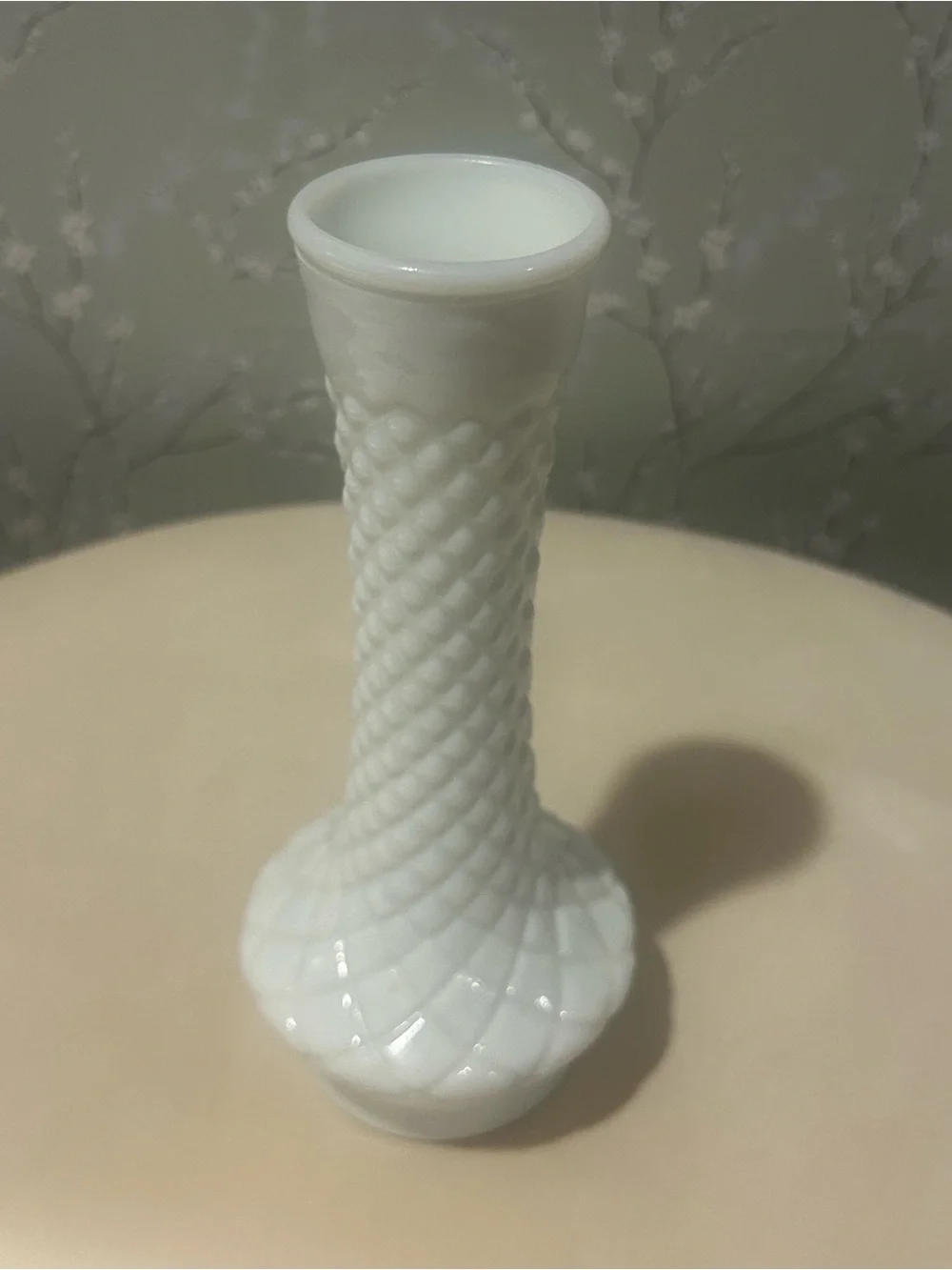 Vintage A. L. Randall Milk Glass Bud Vase